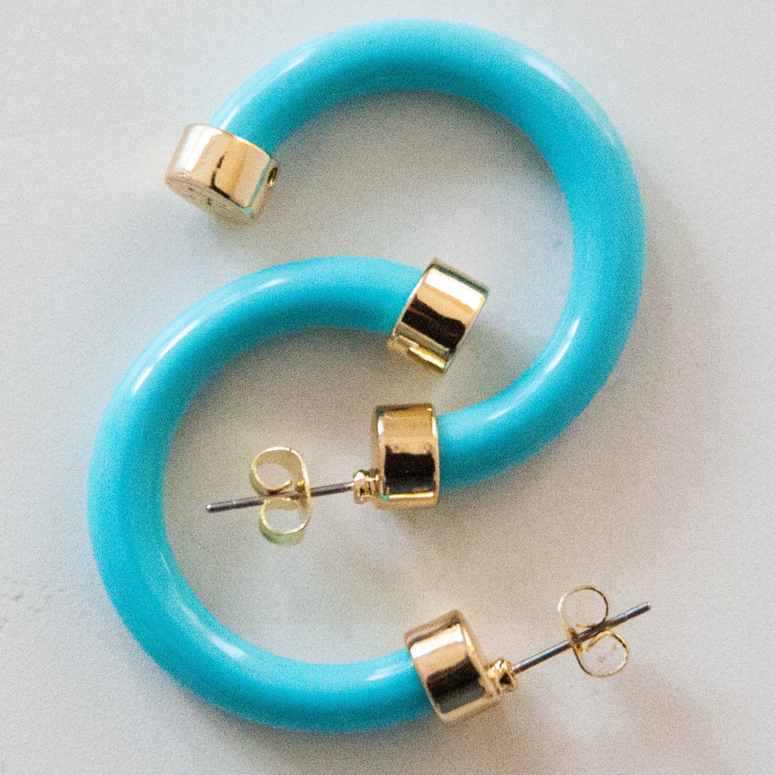 Mini Hoops - Turquoise